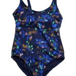 All In Motion  Navy Floral One Piece Swimsuit Photo 0