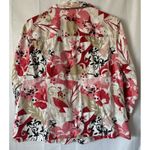 Christopher & Banks ‎ women's PXL jacket style Floral full zip 3/4 sleeves Boho Photo 5