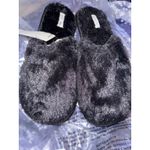 Flora Nikrooz Brand New  Women's Size Small Black Plush Slippers Photo 1