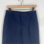 Banana Republic  Factory Logan Navy Pinstripe Slim‎ Boot Cut Pants NWT Size 4 Photo 2