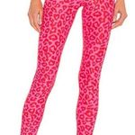 Beach Riot Ayla Legging in Famous High Risk Red Leopard Pink Ribbed- Size XS Photo 0
