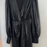 EXPRESS Black Shiny Dress - Small Photo 0