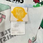 Vintage Little Miss Mr. Christmas Scrub Top Women’s Medium White Photo 4