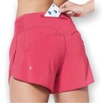 Lululemon Real Quick High Rise Short 3.5” Fuchsia Pink Size 6 EUC Speed Hotty Photo 1