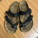 Birkenstock  Mayari Black Leather Strappy Sandals Photo 1