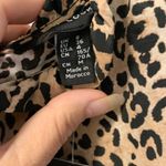 New Look  Animal Print Ruched Mock Neck Midi Dress Size 4 Long Sleeves NWT Photo 1