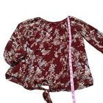 West Kei 3/$15  red floral blouse Photo 1