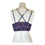 Victorias Secret PINK Womens Size Large Dark Purple Strappy Lace Bralette​​​​ Photo 2