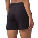 Lululemon Shaped Away From The Body Solid Short 3" Women Sz 4 Black Athletic Photo 2