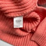 J.Jill Relaxed Knit Pullover Sweater Women's Coral Orange Long Sleeve Sz S Photo 3