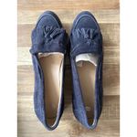 ASOS NWOT Kiltie Fringe Tassel Suede Navy Loafer Shoes size 9 Photo 2