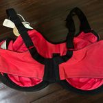 Elomi energise sports bra razorback pomegranate pink black 42E NWT Size undefined Photo 2