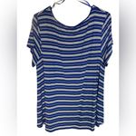 Westport  Navy and White Crisscross Top Photo 2