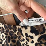 Reformation  iggy one shoulder tank top cropped leopard print deadstock fabric Photo 2