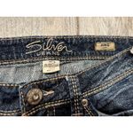 Silver Jeans Aiko Capri Cropped Denim size 28 Crop Cropped Womens Stretch Blue Photo 2