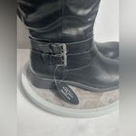 Style & Co  Black Wide Calf Tall Boots 9M MaliAAP Buckle Zip Knee Hig Photo 2