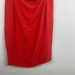 Lafayette 148 Silk Knee Length Short Sleeve Dress Orange Sz 12 Photo 2