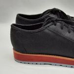 Qupid Shoes Women's Size 6 Black Metallic Low Top Lace Up Platform Photo 2