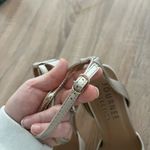 Journee Collection Women Gold Annett Mid heel open toe pump 8.5 like new target Photo 13