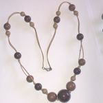 Brown Beaded Boho Necklace Photo 1