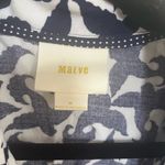 Anthropologie  Maeve navy print shirt tunic top or mini dress sz m Photo 3