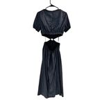 STAUD Calypso Black Cut Out Short Sleeve Maxi Dress Size Medium NWT Photo 5