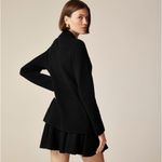 J.Crew  Warwick Sweater Blazer Knit Gold Buttons Black Classic Relaxed XS NWT Photo 5