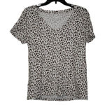J.Crew  Womens Vintage T-Shirt Size Medium Leopard Pattern 100%‎ Cotton SS Photo 0