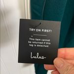 Lulus Never Look Back Hunter Green backless midi dress size medium NWT Photo 5