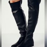 Seychelles Leather Black Over-the-Knee Boots free people 6 boho casual fall $150 Photo 1