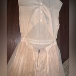 Alice + Olivia  Triss Sleeveless Maxi Dress Leather Trim in cream formal $500 Photo 1