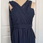 Birdy Grey Navy Blue GRACE Multi-Style Chiffon Gown Wedding Prom Formal Size M Photo 2
