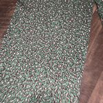 Mustard Seed Satin  pull on elastic green cheetah print pants M 66$ Photo 2