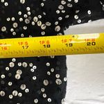 Talbots  M merino wool sequin black white button up sweater cardigan work casual Photo 6