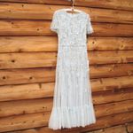 Mac Duggal 9212 Womens Embellished High Neck Cap Sleeve A Line Dress Photo 6