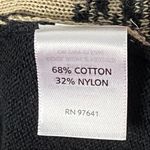 J.Jill Black Gold Floral One Button Longline Cardigan, Size Large Photo 3