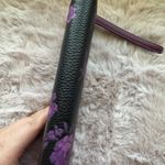 Coach 💜 Long Zip Around Wallet With Floral Print Black/Purple CCL36 NEW🎀NWT🎁 Photo 5