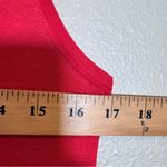 ZARA  Red Sleeveless High Low Ruffled Midi Dress Womens S Casual Holidays Stretch Photo 3