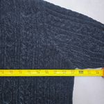 Valerie Stevens  Blue Chenille Knit Granny Preppy Cozy Cardigan Sweater Large Photo 6