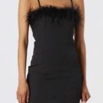 Edikted Black Feather Trim Mini Dress
XS (NWOT) Photo 0