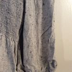 Madewell adorable blue medium M 3/4 sleeve V neck short top CUTE Photo 2