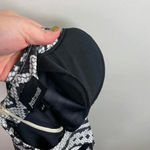 Just Cavalli  Black And White Printed Short Sleeve Knee Length Dress Photo 7