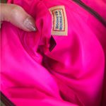 Dooney & Bourke RARE🔥Authentic Leather/cotton Duck print Satchel/Shoulder bag Photo 9