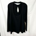 Torrid Plus Size 2X Top Foxy Open Back Keyhole Black Long Sleeve Holiday 1387 Photo 11