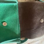 Mint Green Crossbody Bag with Suede Finish Photo 2