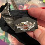 Vintage Y2K Harley Davidson bling bling flames skullcap headband hat thingy Red Photo 10