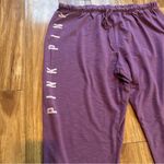 PINK - Victoria's Secret VS Pink Purple Joggers Women Size Large. Lightweight Comfy Photo 2