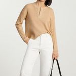 Everlane The Organic Cotton Waffle Henley Sesame XS Photo 3