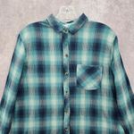Sonoma  Plaid Flannel Button Western Urban 90s Skater Grunge Shirt Cotton Medium Photo 3
