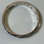 Brighton LE LOUVRE Heart Black Swarovski Crystal Silver Bangle Bracelet Photo 4